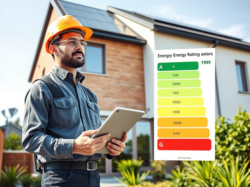 Geometra esamina impianti per migliorare efficienza energetica